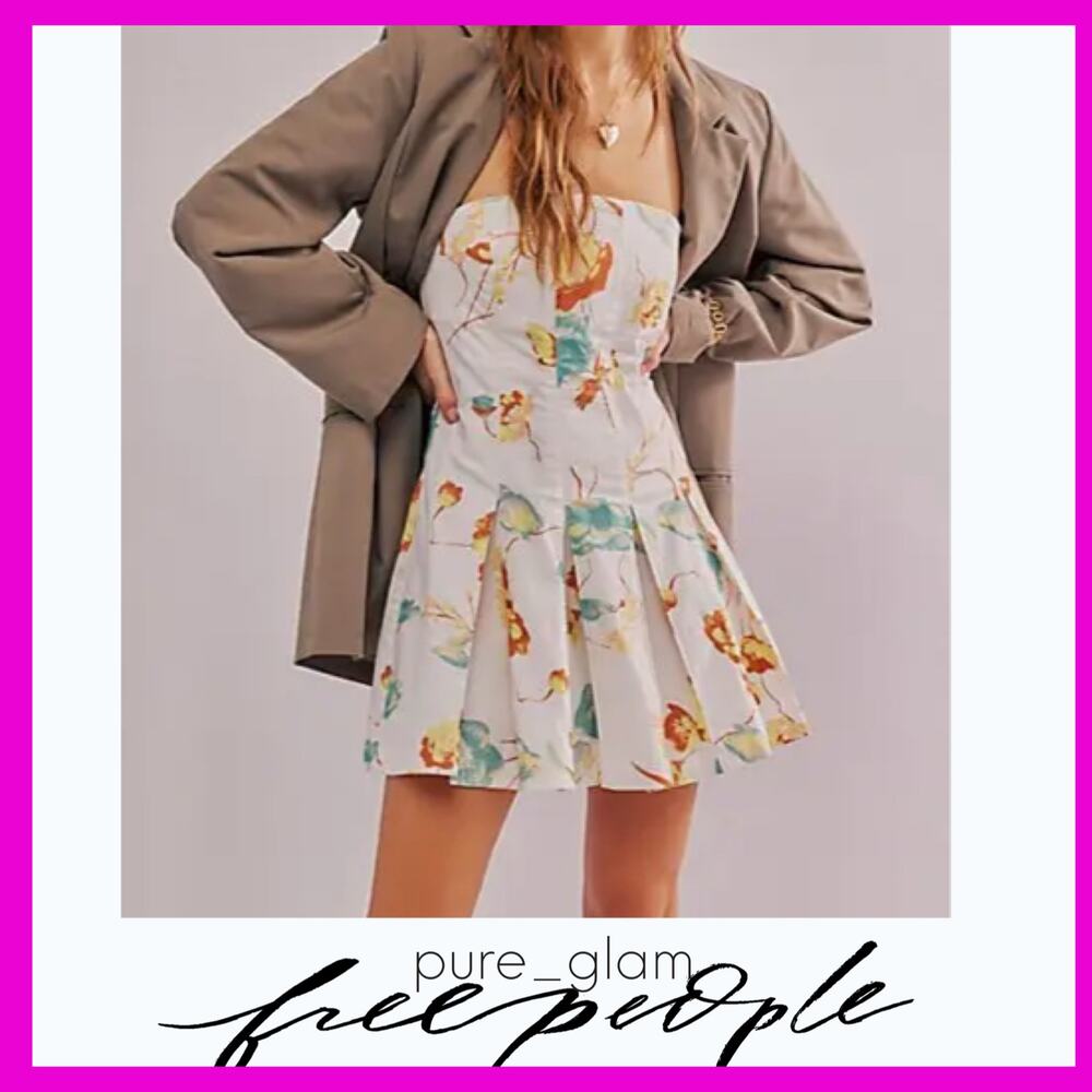 Free People floral mini dress